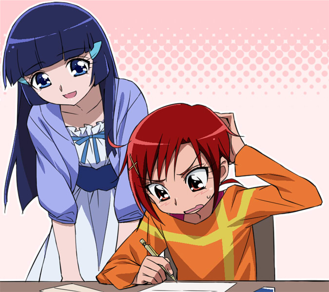 aoki reika and hino akane (precure and 1 more) drawn by tonbi