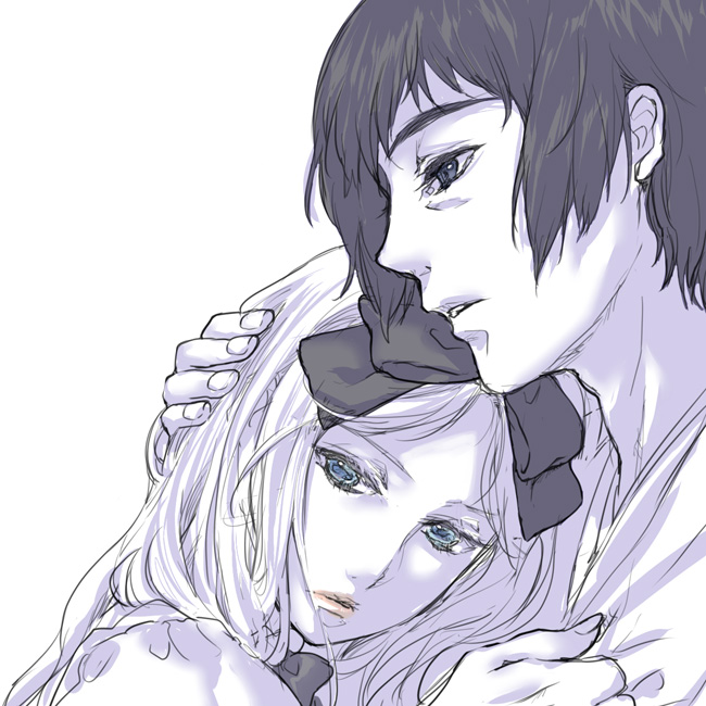 japan and belarus (axis powers hetalia) drawn by higi_(rodriguez)