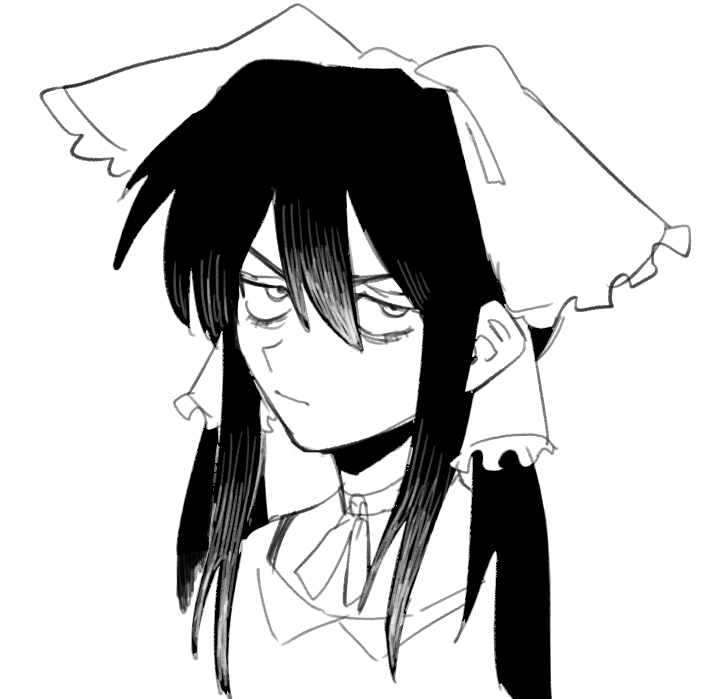 hakurei reimu and yuyusu (touhou and 1 more) drawn by oh_xlya