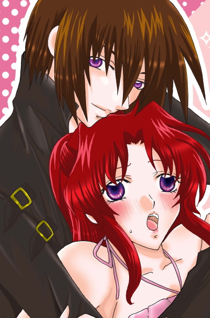 kira yamato and flay allster (gundam and 1 more)