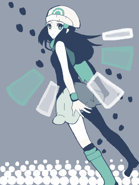 dawn (pokemon and 1 more) drawn by setsuki