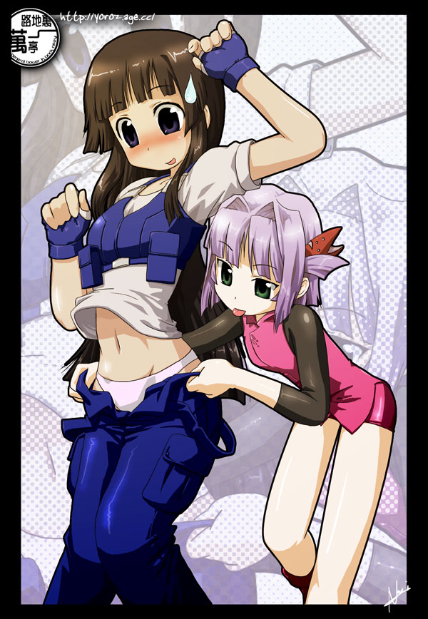 tsuzaki aoba and kousaka rui (jinki) drawn by nagian