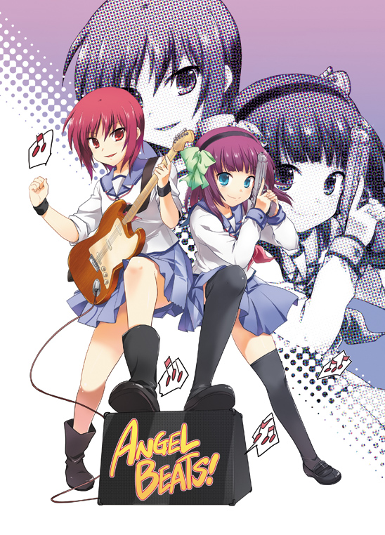 nakamura yuri and iwasawa masami (angel beats!) drawn by misaki_juri