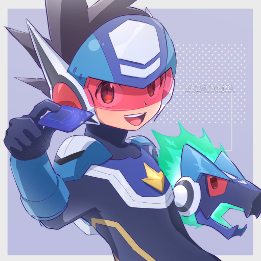 geo stelar, star force mega man, and omega-xis (mega man and 1 more) drawn by kika_tohoku