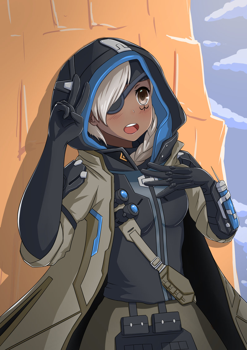 ana (overwatch and 1 more) drawn by garry_virgustry