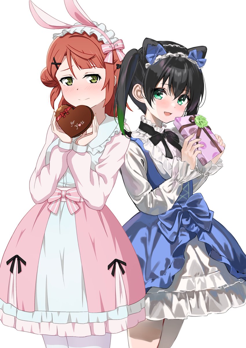 uehara ayumu and takasaki yu (love live! and 1 more) drawn by hinami_riku and hoenn_(jgm1102)