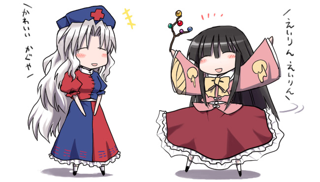 houraisan kaguya and yagokoro eirin (touhou) drawn by mizumoto_tadashi