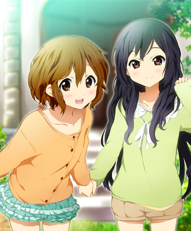 nakano azusa and hirasawa yui (k-on!) drawn by kakiuchi_itsuki