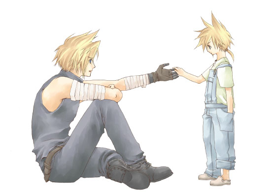 cloud strife (final fantasy and 1 more) drawn by rendezvous