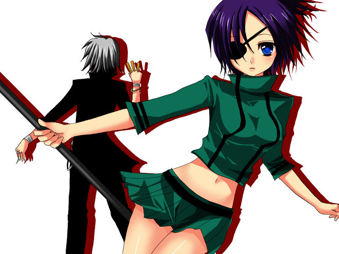 chrome dokuro and gokudera hayato (katekyo hitman reborn!) drawn by yui_tooru