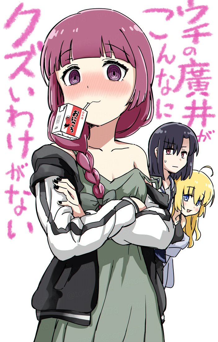 hiroi kikuri, iwashita shima, and shimizu eliza (bocchi the rock! and 1 more) drawn by torako_(toramaru)