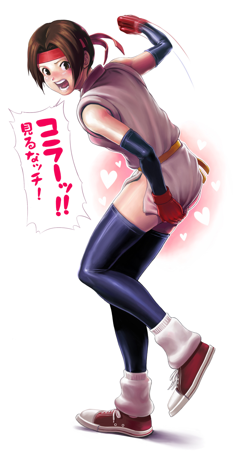 yuri sakazaki (the king of fighters and 1 more) drawn by sakkan