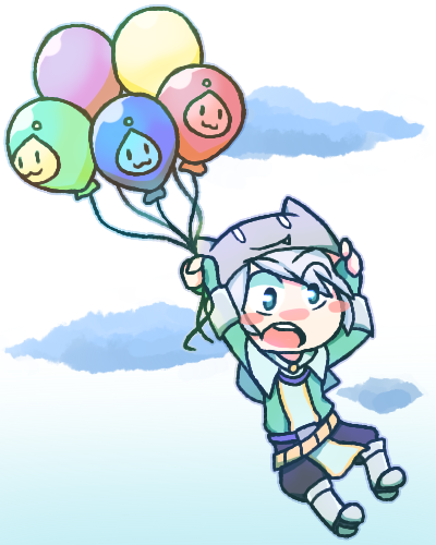 poring, swordsman, poporing, and marin (ragnarok online) drawn by blckbrd17