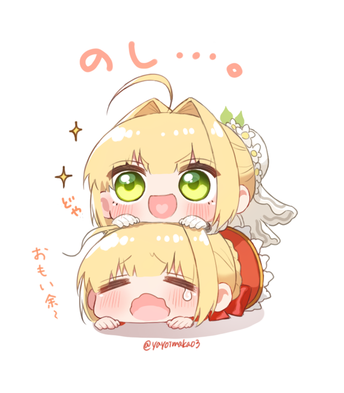 nero claudius (fate and 2 more) drawn by yayoi_maka