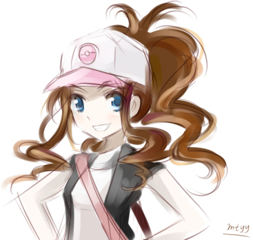 hilda (pokemon and 1 more) drawn by mtyy