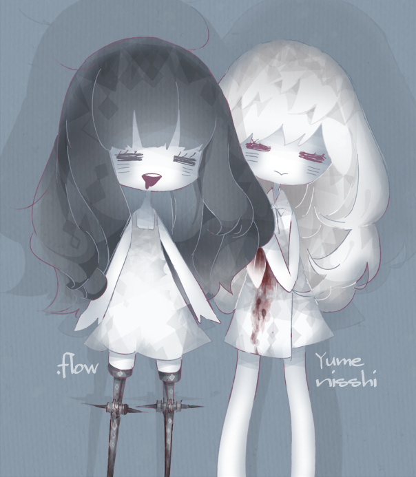 nanashi and metal-tan (.flow and 1 more) drawn by idola_caverne