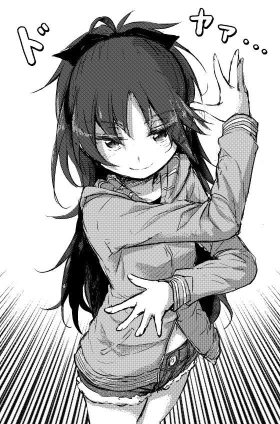 sakura kyoko (mahou shoujo madoka magica) drawn by ryuunosuke_(luckyneco)
