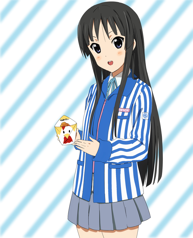akiyama mio and kara-age kun (k-on! and 1 more) drawn by yuu_(1007yu)