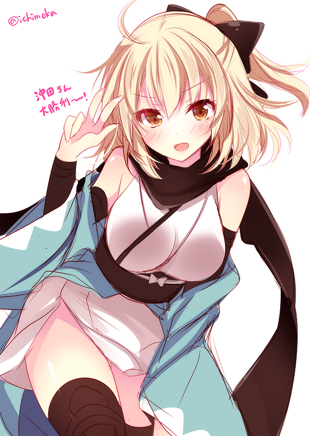 okita souji (fate and 1 more) drawn by ichiyou_moka