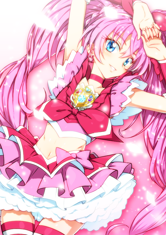 houjou hibiki and cure melody (precure and 1 more) drawn by yuto_(dialique)