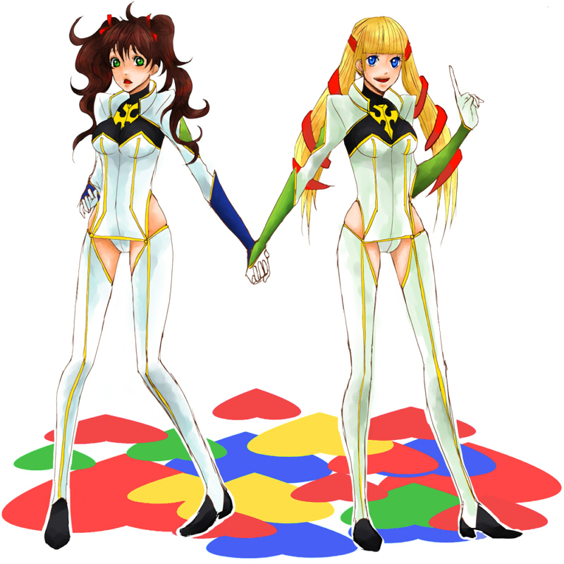 kururugi suzaku and monica kruszewski (code geass) drawn by rico_(501190)