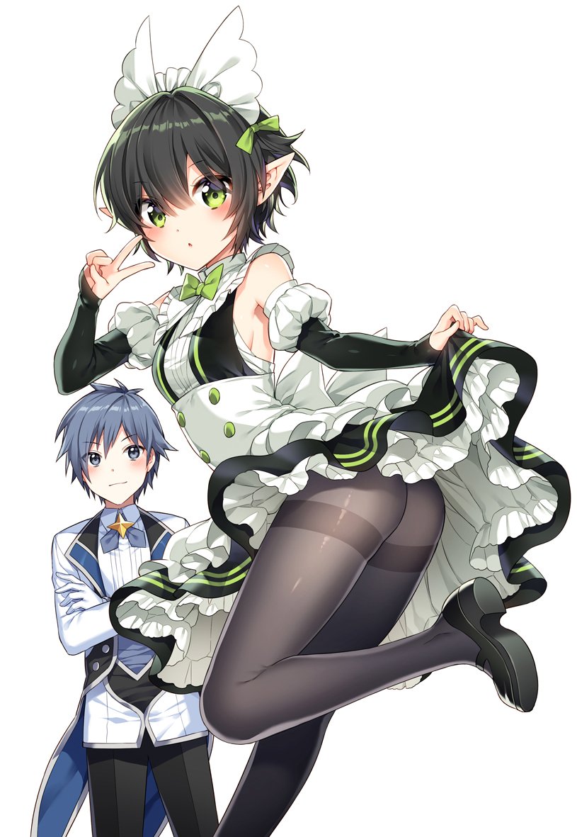saly e wolel and lyuk b forest (megami ni damasareta ore no isekai harem seikatsu) drawn by nardack