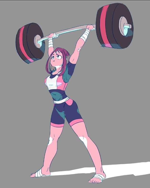 uraraka ochaco (boku no hero academia) drawn by noname_(quietone)
