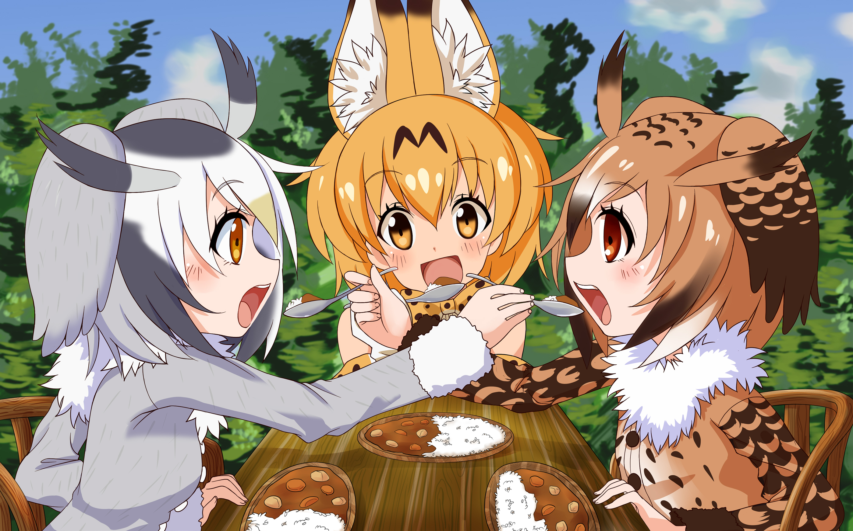 Serval Northern White Faced Owl And Eurasian Eagle Owl Kemono Friends Drawn By Jeff17 Danbooru Serval Northern White Faced Owl And Eurasian Eagle Owl Kemono Friends Drawn By Jeff17 Danbooru