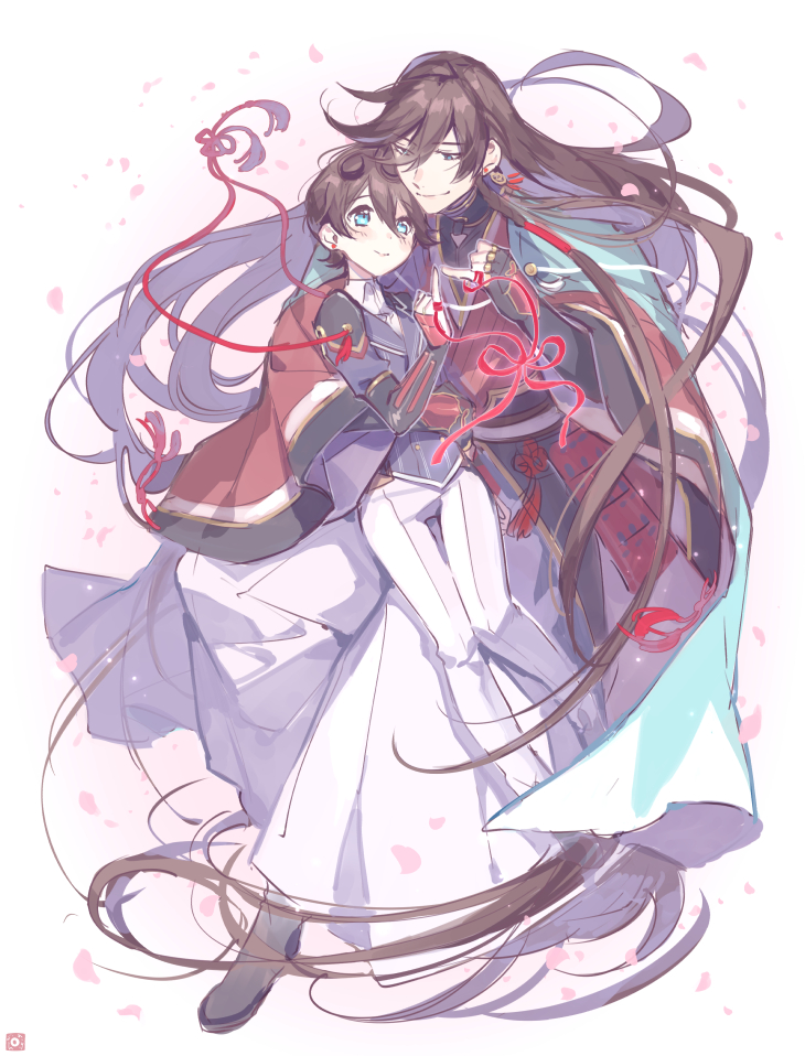 izumi-no-kami kanesada and horikawa kunihiro (touken ranbu) drawn by hebino_rai