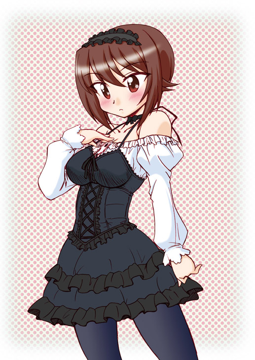 nishizumi maho (girls und panzer) drawn by oota_minoru