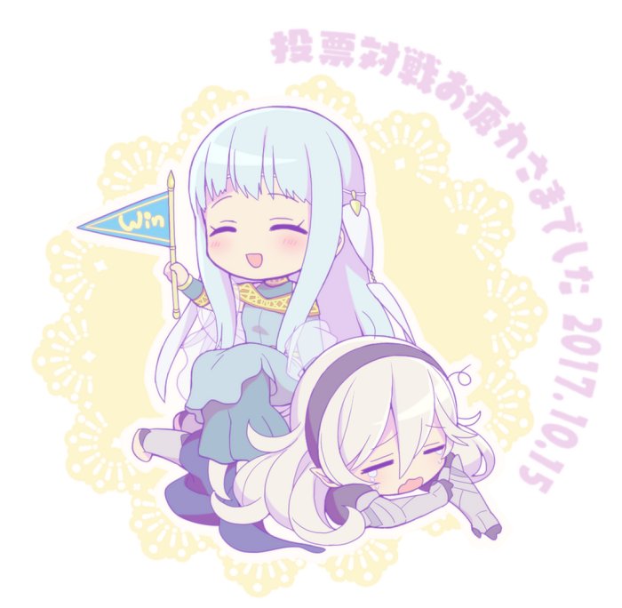 female corrin and ninian (fire emblem and 3 more) drawn by hiyori_(rindou66)