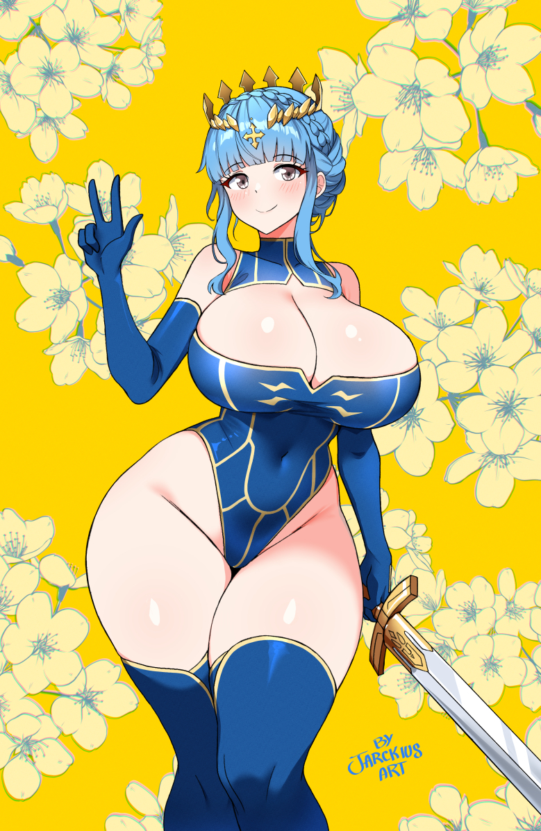 artoria pendragon and marianne von edmund (fate and 3 more) drawn by jarckius