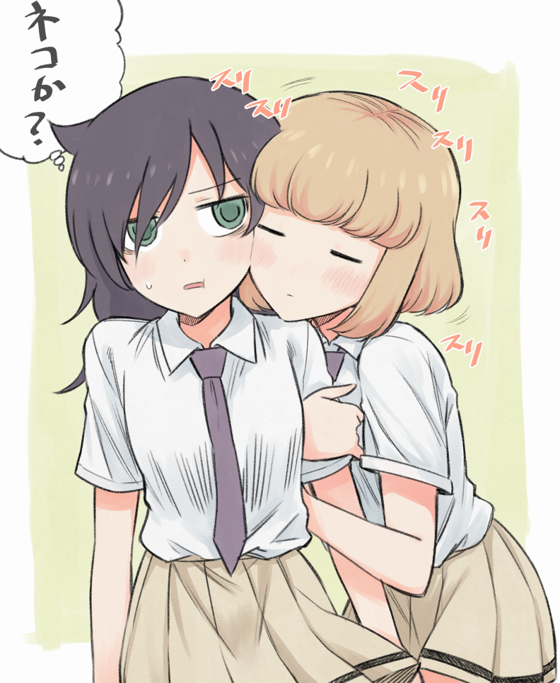 kuroki tomoko and uchi emiri (watashi ga motenai no wa dou kangaetemo omaera ga warui!) drawn by meis_(terameisu)