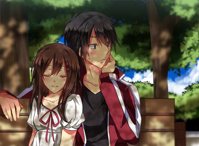 tateyama ayano and kisaragi shintarou (kagerou project) drawn by k-rumi