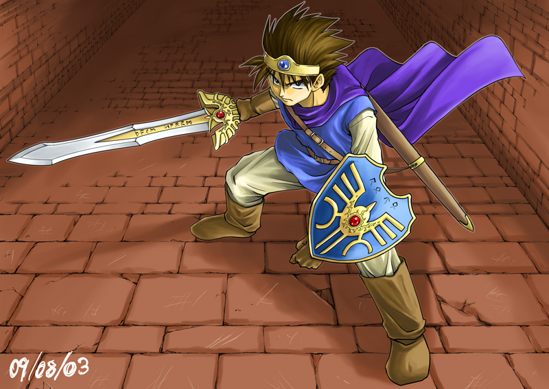 roto and hero (dragon quest and 1 more) drawn by edoya_minoru