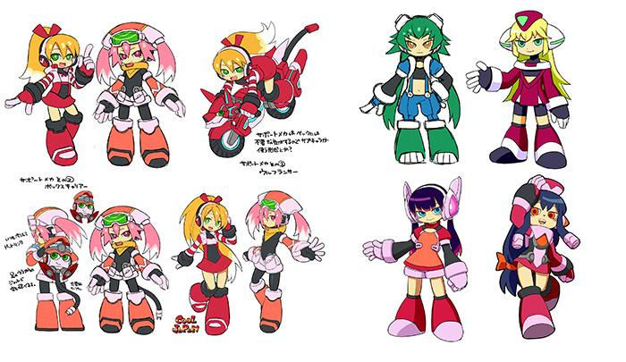 call and call f (mighty no. 9) drawn by kimoto_takenori