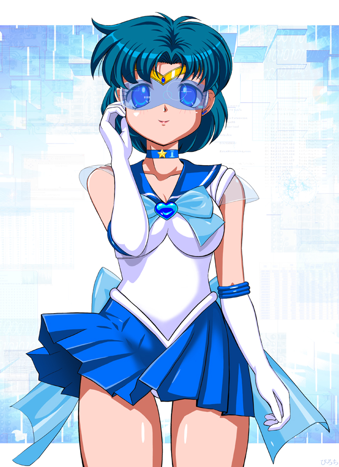 mizuno ami, sailor mercury, and super sailor mercury (bishoujo senshi sailor moon) drawn by pirochi