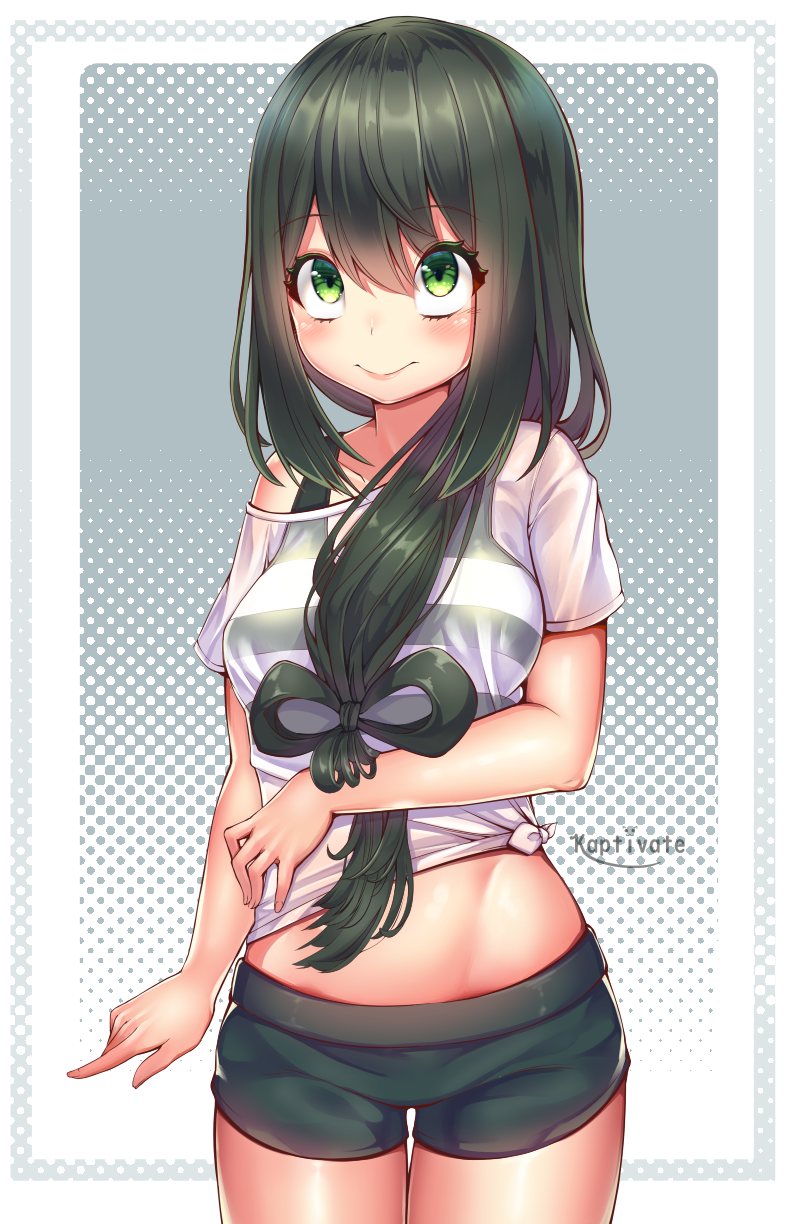 asui tsuyu (boku no hero academia) drawn by kaptivate