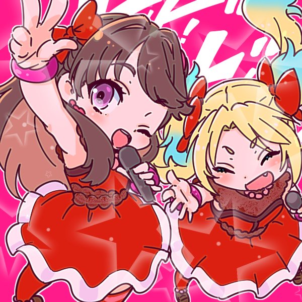 fujishima megumi and osawa rurino (love live! and 1 more) drawn by shinanoya_(satanicad)