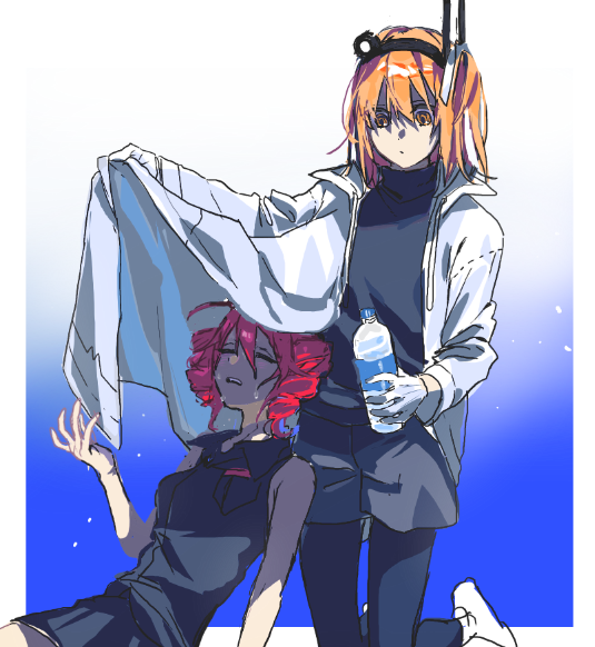 kasane teto and adachi rei (utau and 1 more) drawn by iwashi_(wawaisi_iwasi)