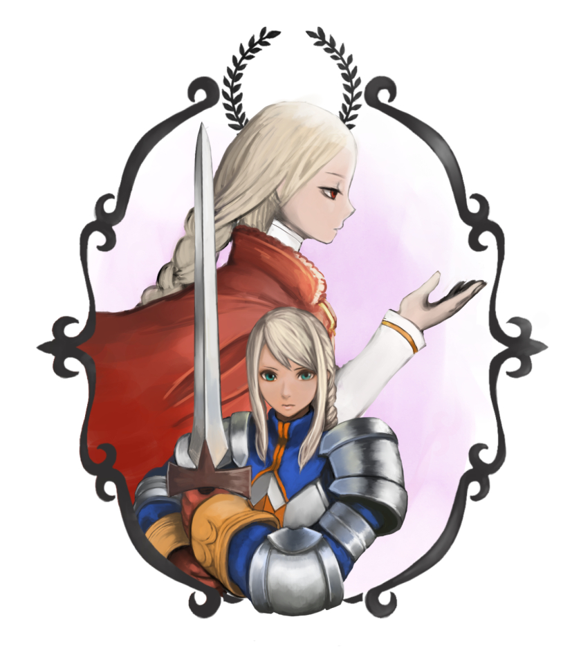 agrias oaks and ovelia atkascha (final fantasy and 1 more) drawn by paramax65535