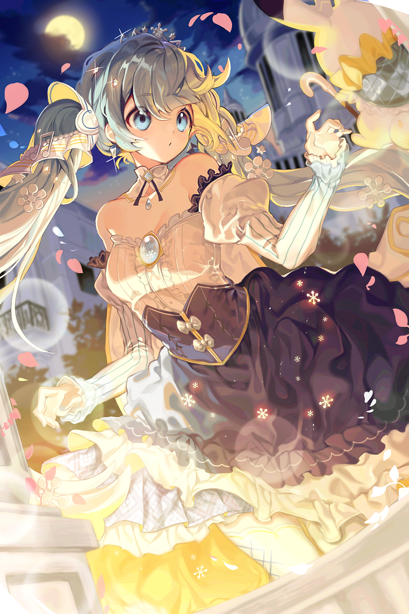 hatsune miku, yuki miku, and rabbit yukine (vocaloid) drawn by munel