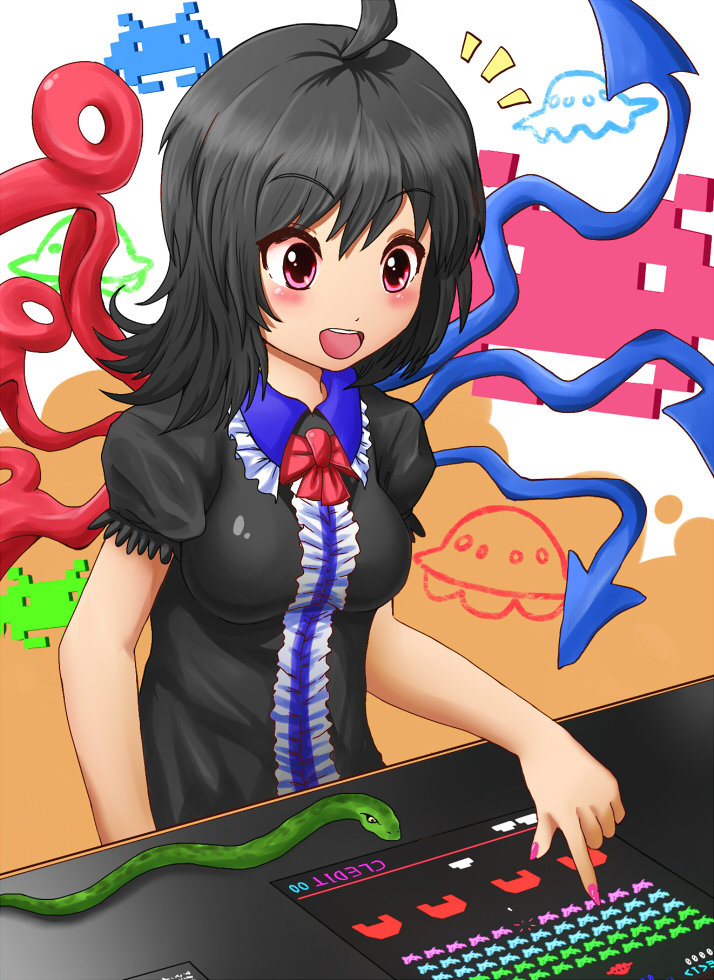 houjuu nue (touhou and 1 more) drawn by shirokuro_ha