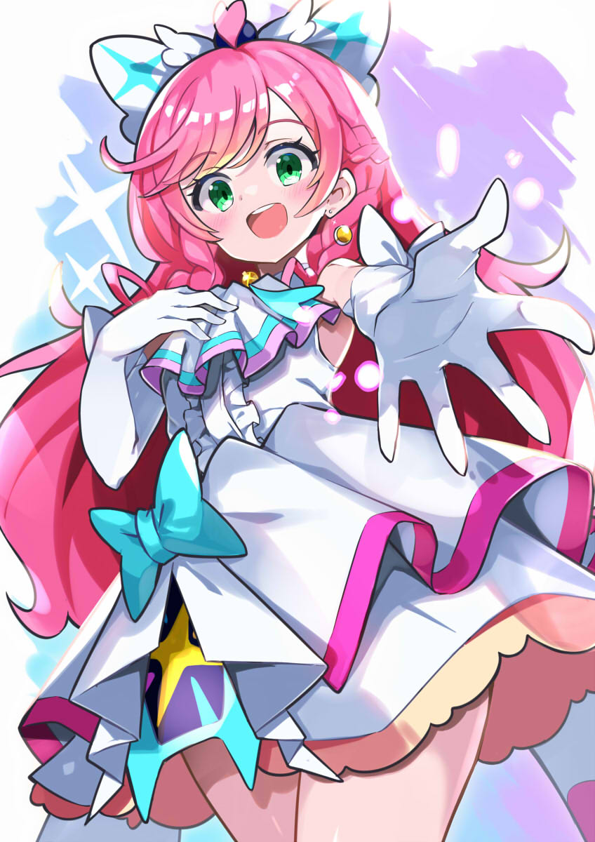 cure prism (precure and 1 more) drawn by omochishiki