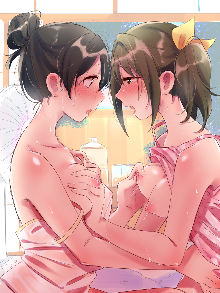 imai kana and yaguchi miu (idolmaster and 1 more) drawn by jamu