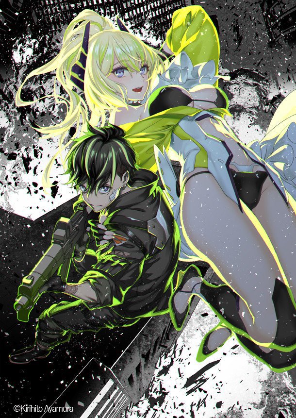 alpha and akira (rebuild world) drawn by ayamura_kirihito