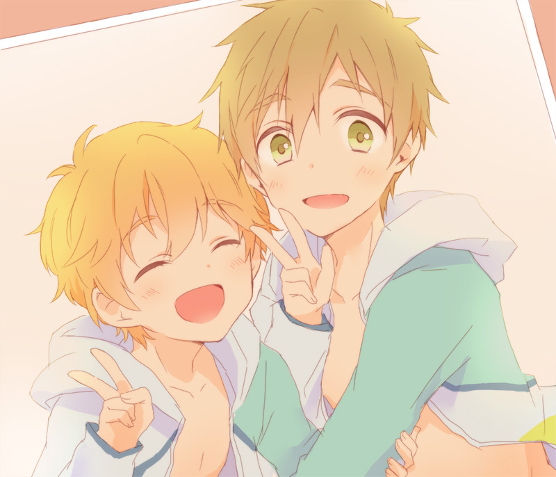 tachibana makoto and hazuki nagisa (free!) drawn by ri_(ls_35)