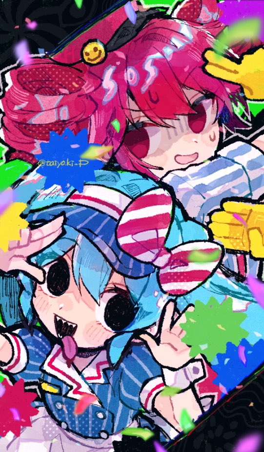hatsune miku and kasane teto (vocaloid and 2 more) drawn by doradorakingyo