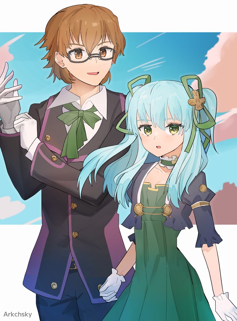 tio plato and lloyd bannings (eiyuu densetsu and 2 more) drawn by arkchsky