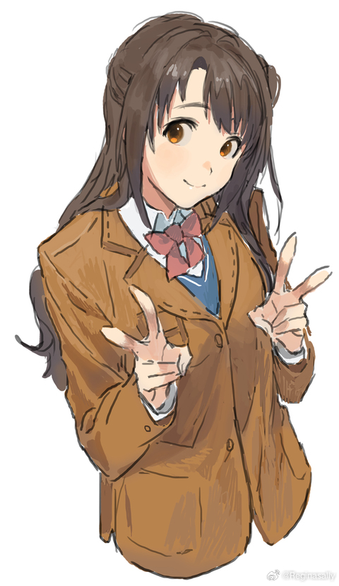 shimamura uzuki (idolmaster and 1 more) drawn by rr_(suisse200)